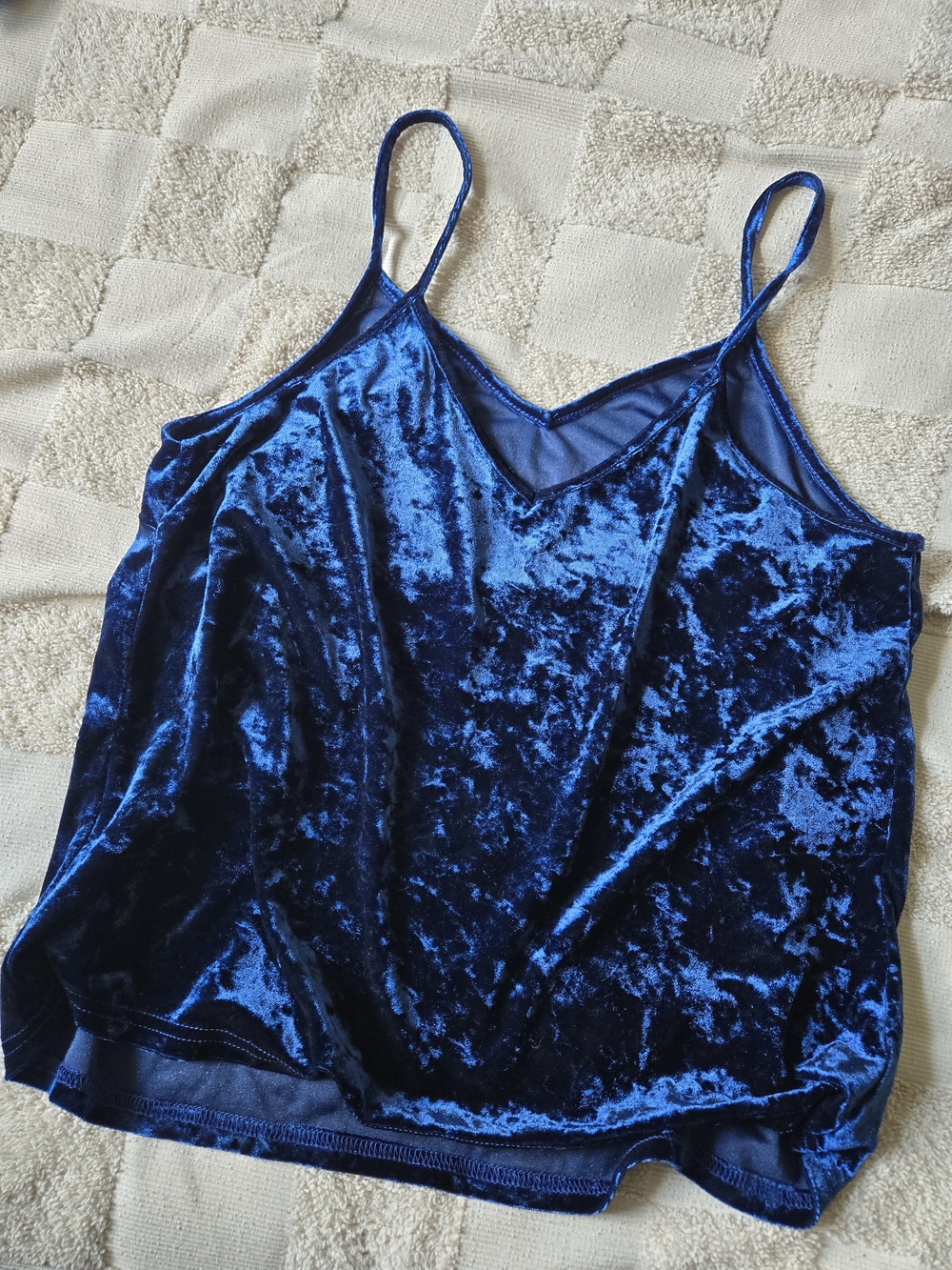 Blue Velvet Cami Top